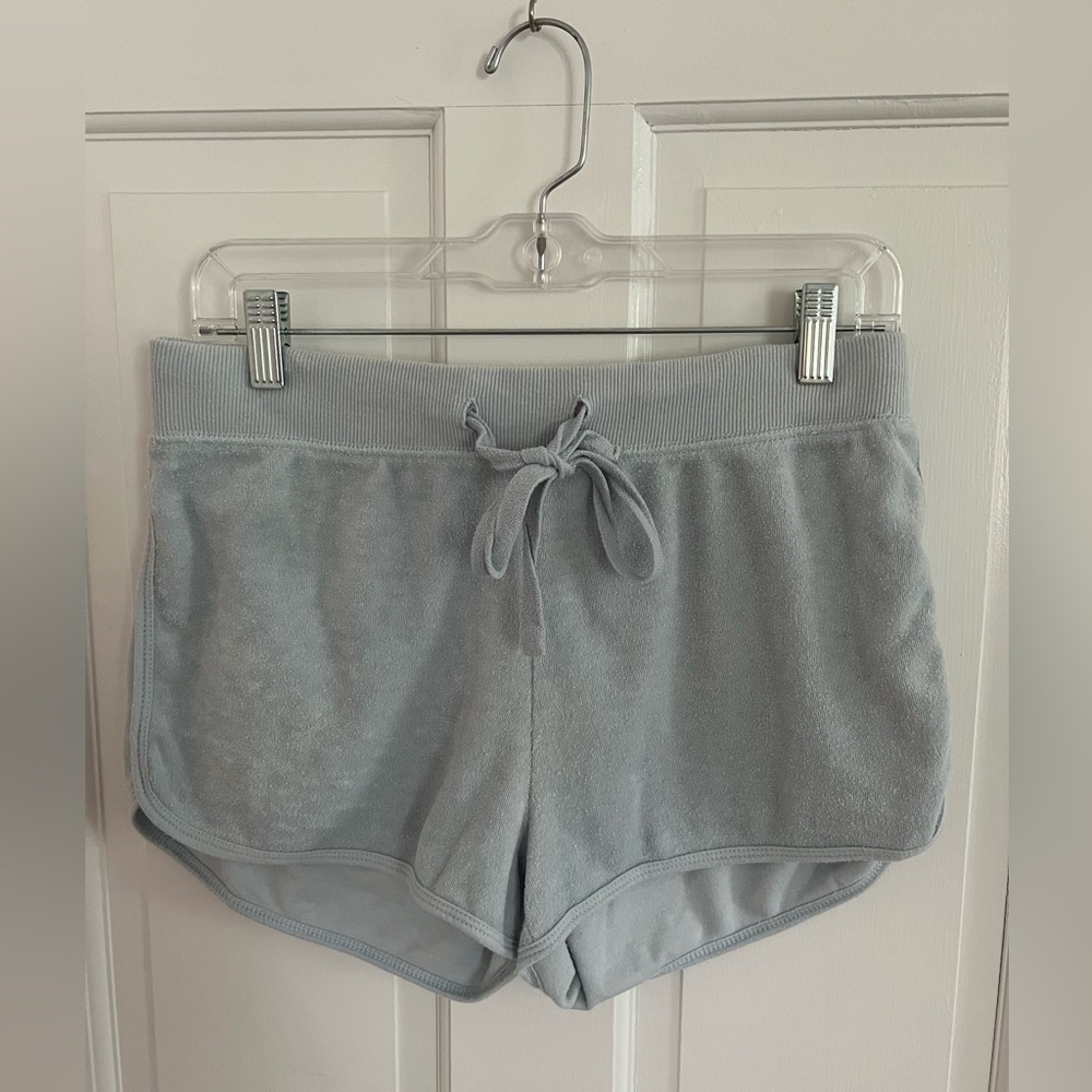 Blue Terry Cloth Shorts